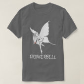 Drinkerbell Fairy Cool Wine Funny Drink Glass W T-shirt (Design voorkant)