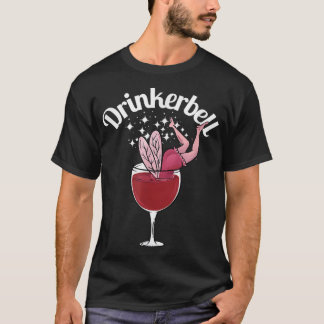 Drinkerbell Fairy Cute Wine Drink Funny SA T-shirt