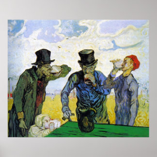 Drinkers door Vincent van Gogh Poster