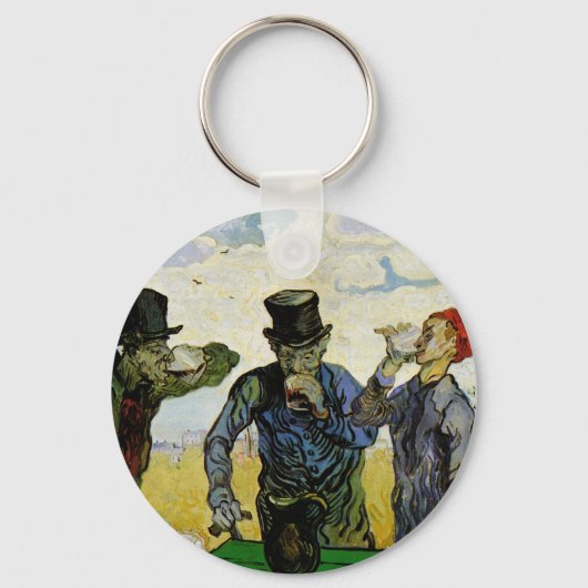 Drinkers door Vincent van Gogh Sleutelhanger (Voorkant)