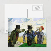 Drinkers van Vincent van Gogh 1890 Briefkaart (Voorkant / Achterkant)