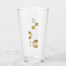 Drinkglas DamienJ logo Glas
