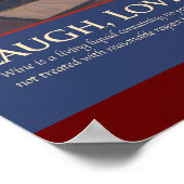 DrinkGreatWine-Poster Poster (Hoek)