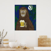 Drinkin' Bigfoot Poster (Keuken)