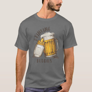 Drinking Buddies Dad And Baby Matching Fist Father T-shirt