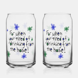 Drinking From Hose Glass Blikvorm Glas