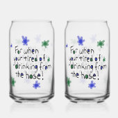 Drinking From Hose Glass Blikvorm Glas (Achterkant)