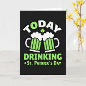 Drinking St Patricks Day Card Kaart (Gele Bloem)