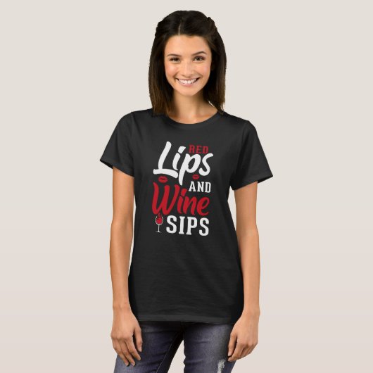 Drinking wine and hiking pines t-shirt (Voorkant volledig)