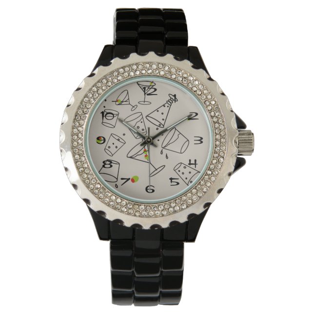 Drinks Acrylic eWatch Horloge (Voorkant)