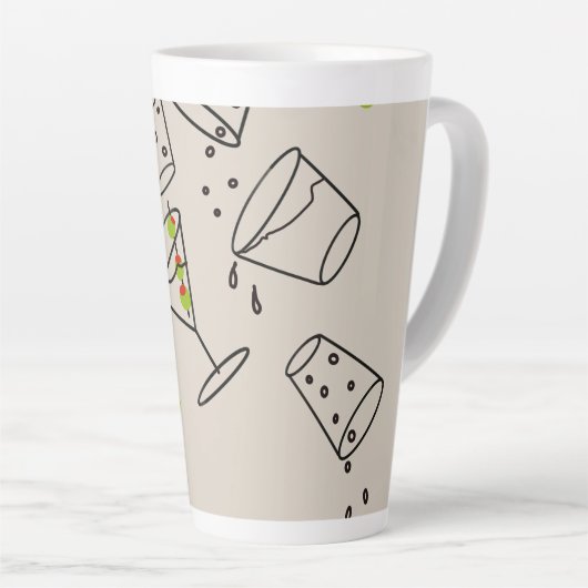 Drinks Latte Mug Cup (Angle droit)