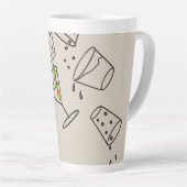 Drinks Latte Mug Cup Mok (Rechterhoek)