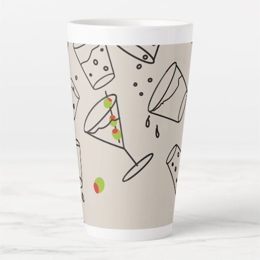 Drinks Latte Mug Cup Mok (Voorkant)