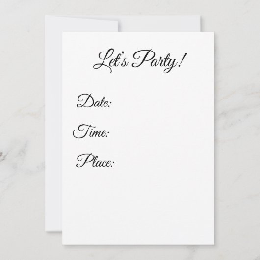 Drinks Party Invitation Kaart (Achterkant)