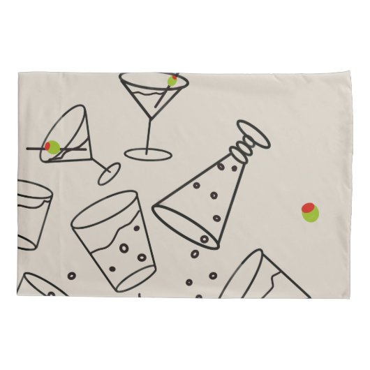 Drinks Pillowcases Kussensloop (Achterkant-Links)