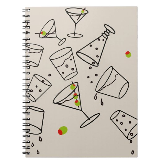 Drinks Spiral Notebook Notitieboek (Voorkant)