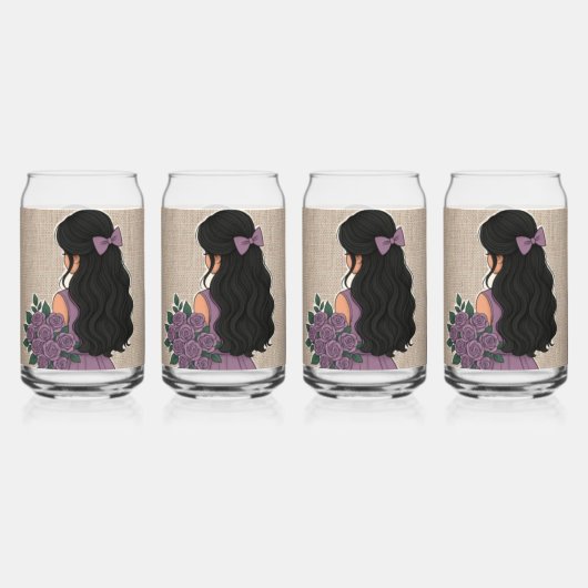 Drinkservies Set Blikvorm Glas (Voorkant)