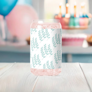 Drinkset Cute Groene Bladeren Blikvorm Glas