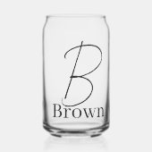 Drinkset Letter B Blikvorm Glas (Voorkant)
