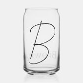 Drinkset Letter B Blikvorm Glas (Voorkant)