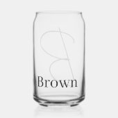 Drinkset Letter B Blikvorm Glas (Achterkant)