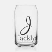 Drinkset Letter J Blikvorm Glas (Voorkant)