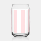 Drinkset Roze & Witte Streep Blikvorm Glas (Voorkant)