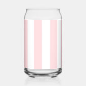 Drinkset Roze & Witte Streep Blikvorm Glas (Achterkant)