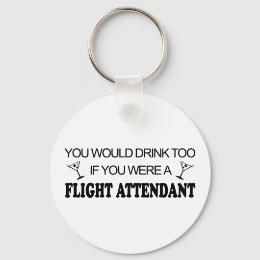 DrinkTo - Flight Attendant Sleutelhanger (Voorkant)