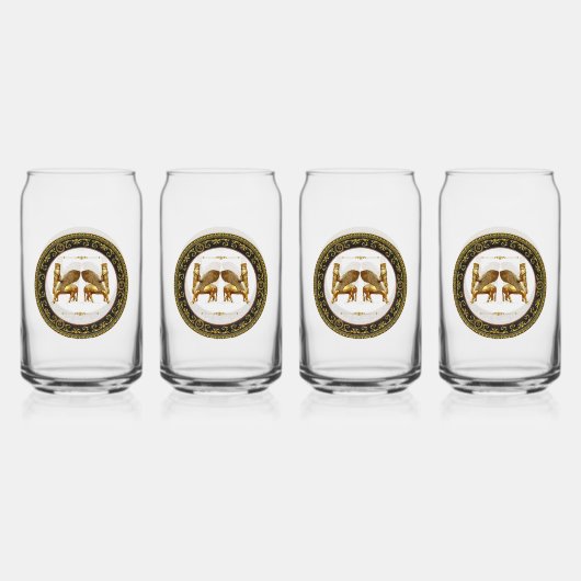 Drinkware Set Blikvorm Glas (Achterkant)