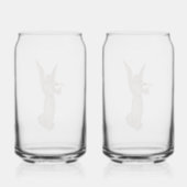 Drinkware Set Blikvorm Glas (Achterkant)