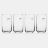 Drinkware Set Blikvorm Glas (Voorkant)