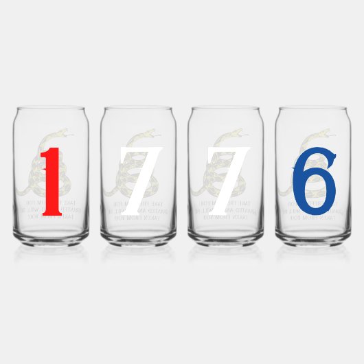 Drinkware Set Blikvorm Glas (Achterkant)