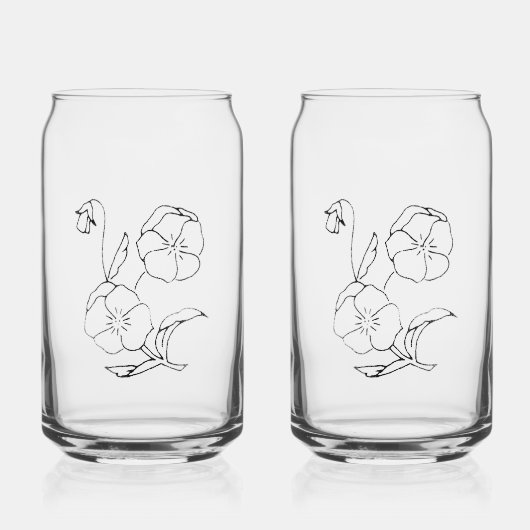 Drinkware Set Blikvorm Glas (Voorkant)