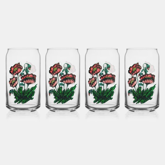 Drinkware Set Blikvorm Glas (Voorkant)
