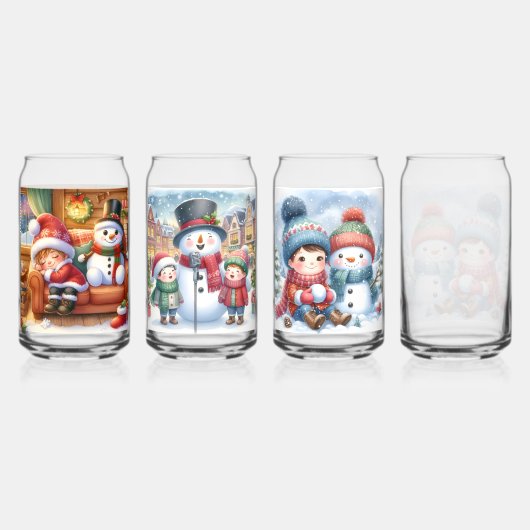 Drinkware Set-Christmas Snowman (Dos)