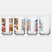 Drinkware Set-Christmas Snowman Blikvorm Glas (Links)