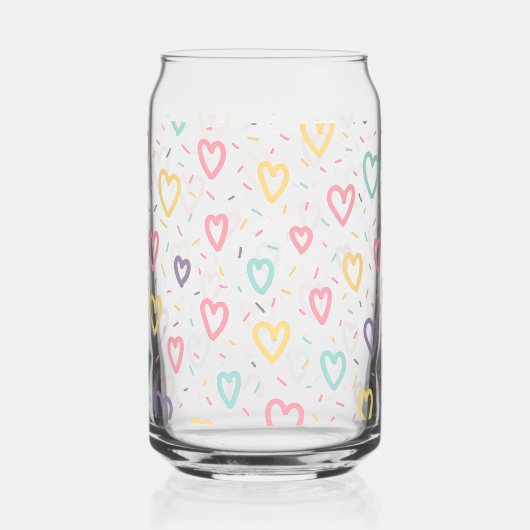 Drinkware Set Colorful Love Red Hearts (Recto)