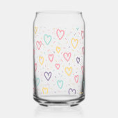 Drinkware Set Colorful Love Red Hearts (Droite)
