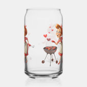 Drinkware Set Cooking Love Red Hearts (Verso)