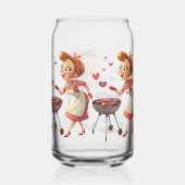Drinkware Set Cooking Love Red Hearts (Droite)
