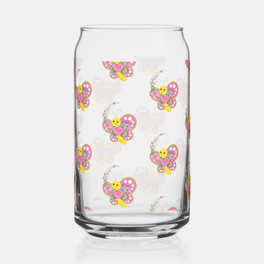 Drinkware Set Cute Colorful Butterfly (Verso)