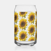 Drinkware Set Cute Sunflower  Blikvorm Glas (Achterkant)