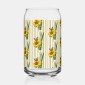 Drinkware Set Cute Sunflower Butterfly Blikvorm Glas (Links)