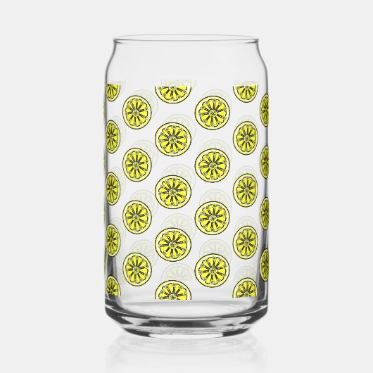 Drinkware Set Cute Yellow Lemons (Verso)