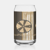 Drinkware Set Earth Tone Brown Beige Floral (Recto)