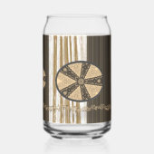 Drinkware Set Earth Tone Brown Beige Floral (Verso)