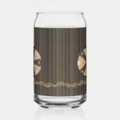 Drinkware Set Earth Tone Brown Beige Floral (Droite)