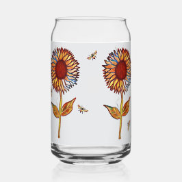 Drinkware Set Glasses Sunflowers Blikvorm Glas