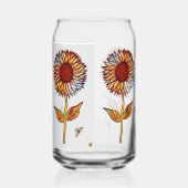 Drinkware Set Glasses Sunflowers Blikvorm Glas (Links)